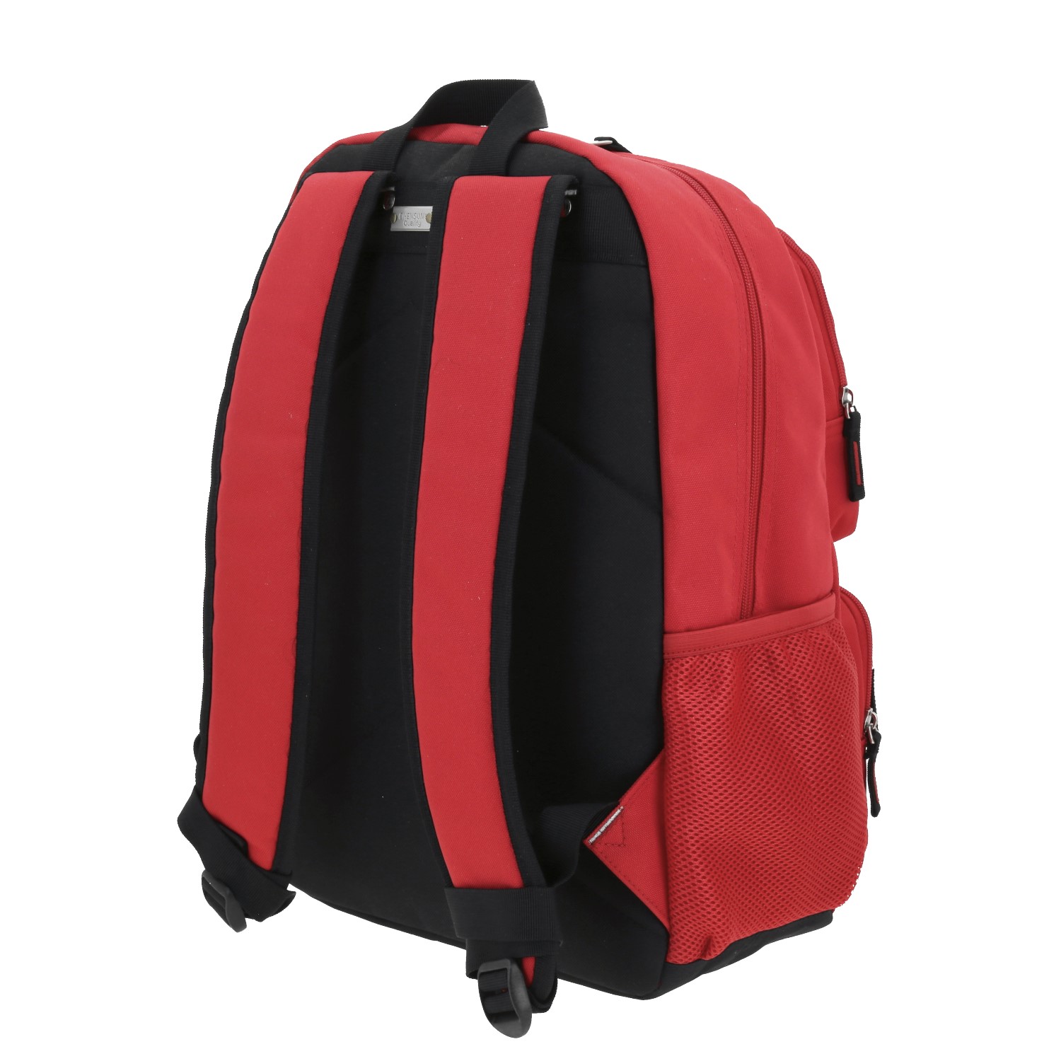 Mochila escolar juvenil 1818 by Chenson color rojo con múltiples bolsillos 5