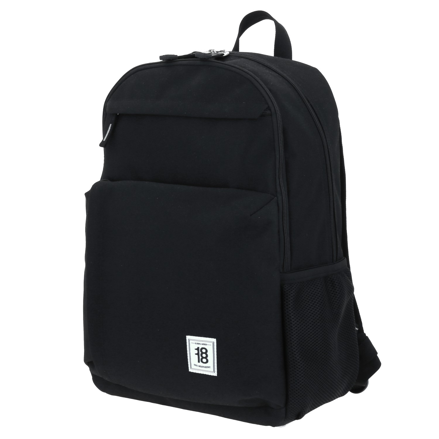 Mochila escolar juvenil 1818 by Chenson negra con amplio compartimento 2