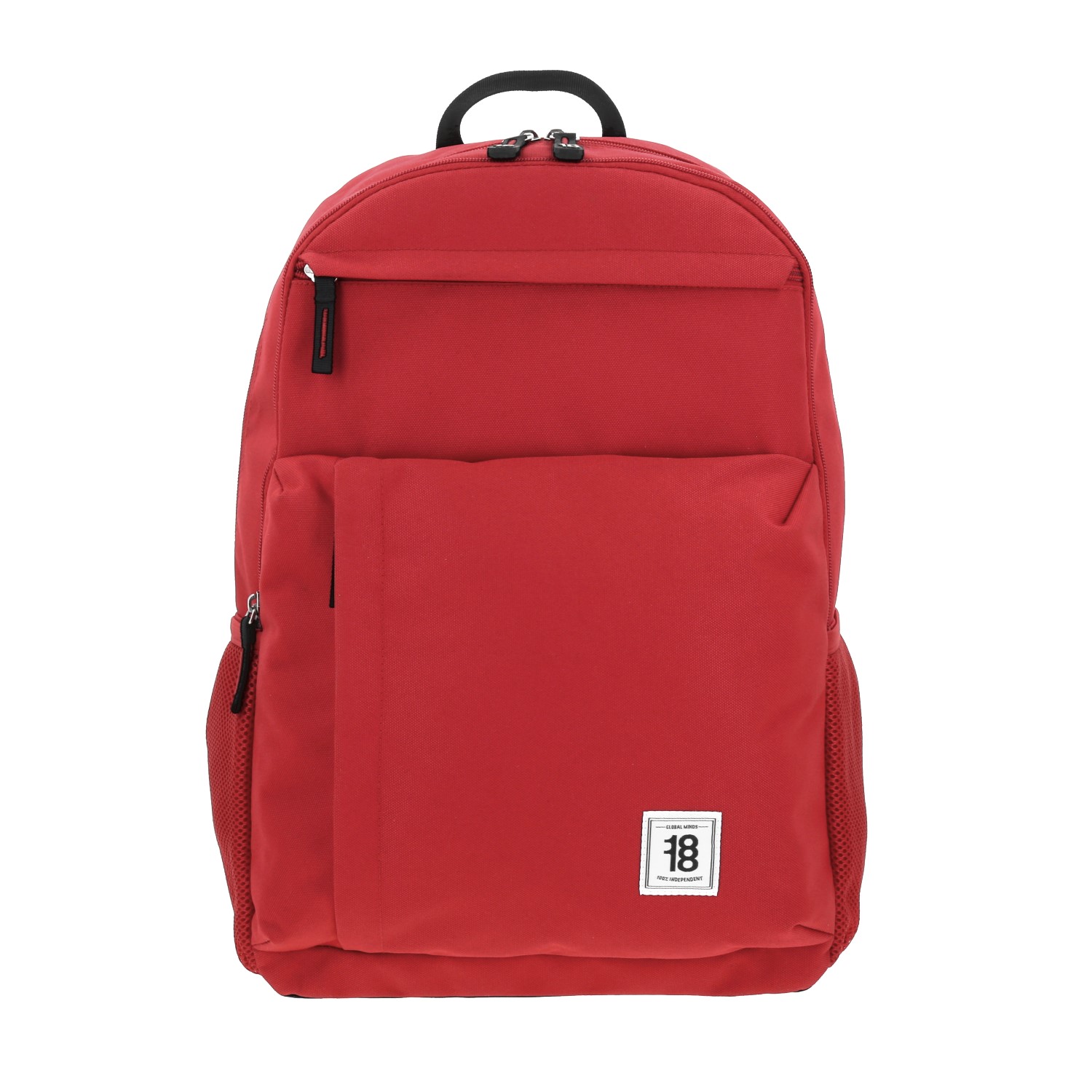 Mochila escolar juvenil 1818 by Chenson en color rojo con amplio espacio