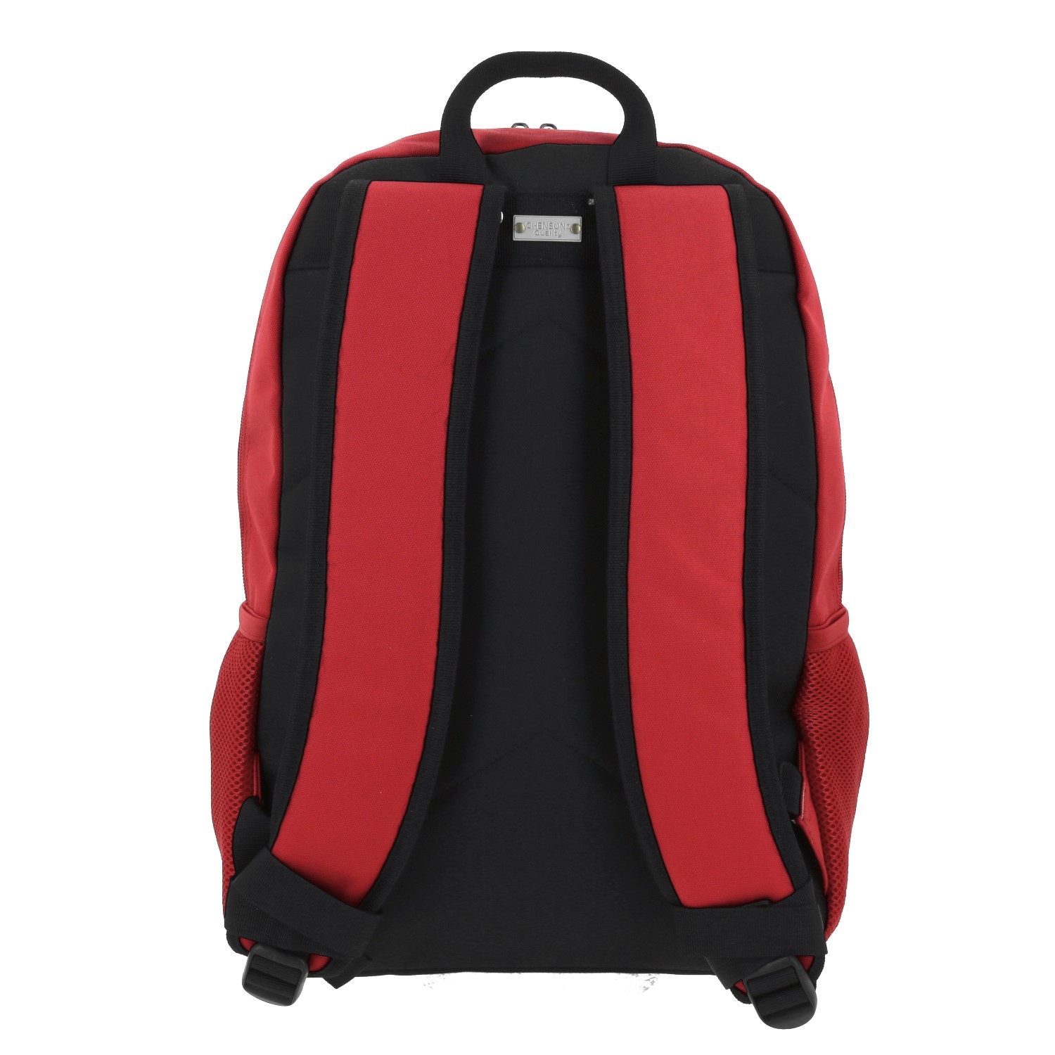 Mochila escolar juvenil 1818 by Chenson en color rojo con amplio espacio 4