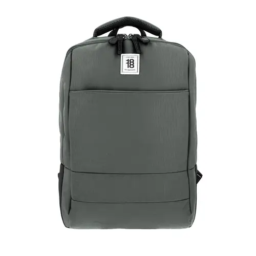 Mochila juvenil gris 1818 by Chenson con porta laptop y amplios compartimentos