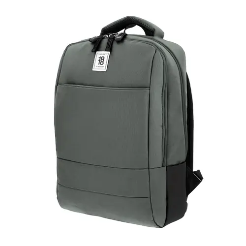 Mochila juvenil gris 1818 by Chenson con porta laptop y amplios compartimentos - vista 2