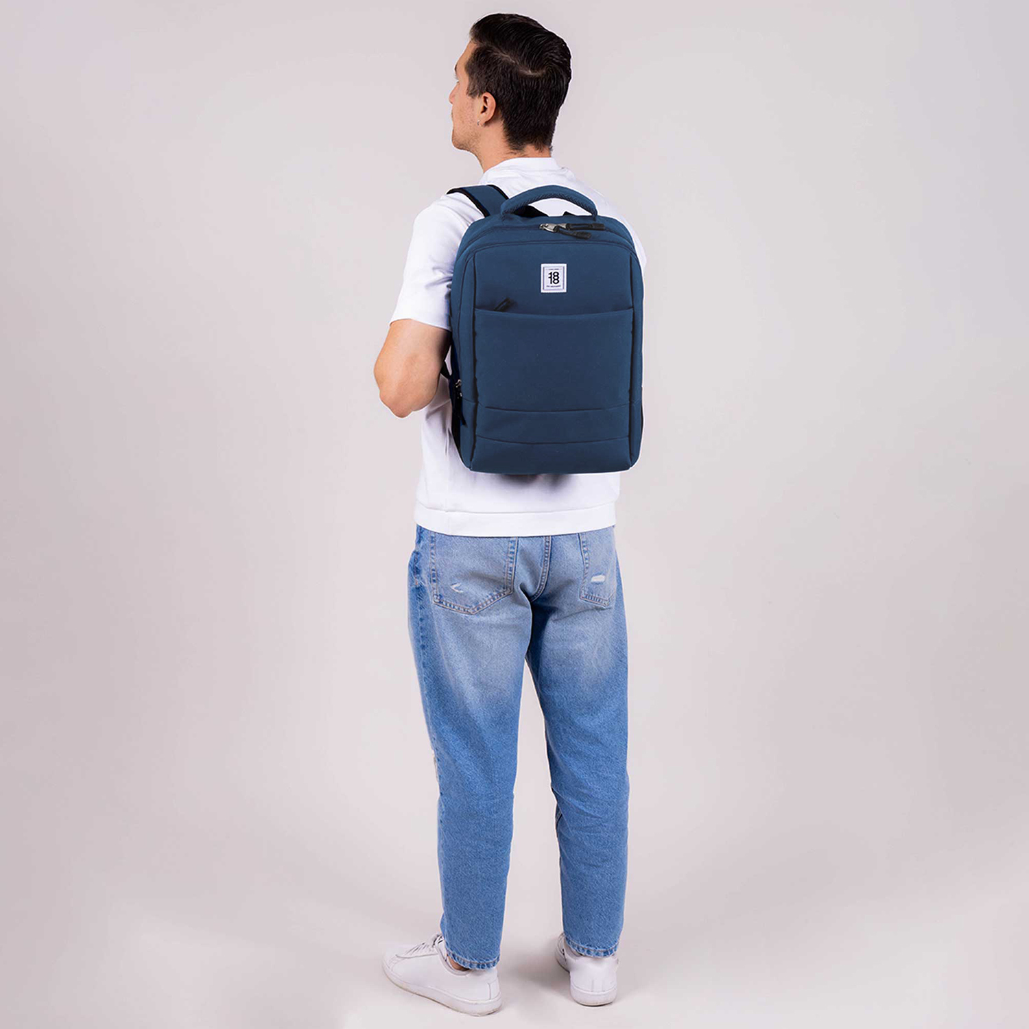 Mochila juvenil 1818 by Chenson azul con compartimentos y estilo moderno - vista 2