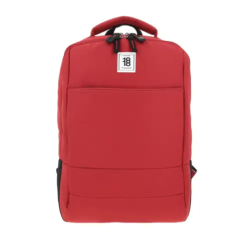 Mochila escolar juvenil 1818 by Chenson roja con amplio compartimento 1