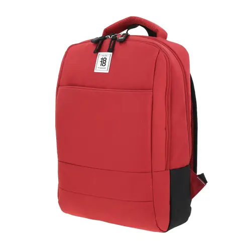 Mochila escolar juvenil 1818 by Chenson roja con amplio compartimento 2