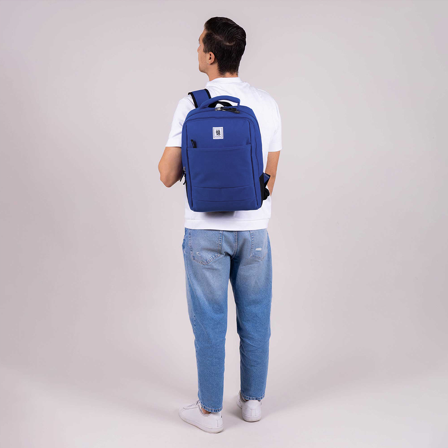 Mochila juvenil 1818 by Chenson turquesa con porta laptop - vista 2