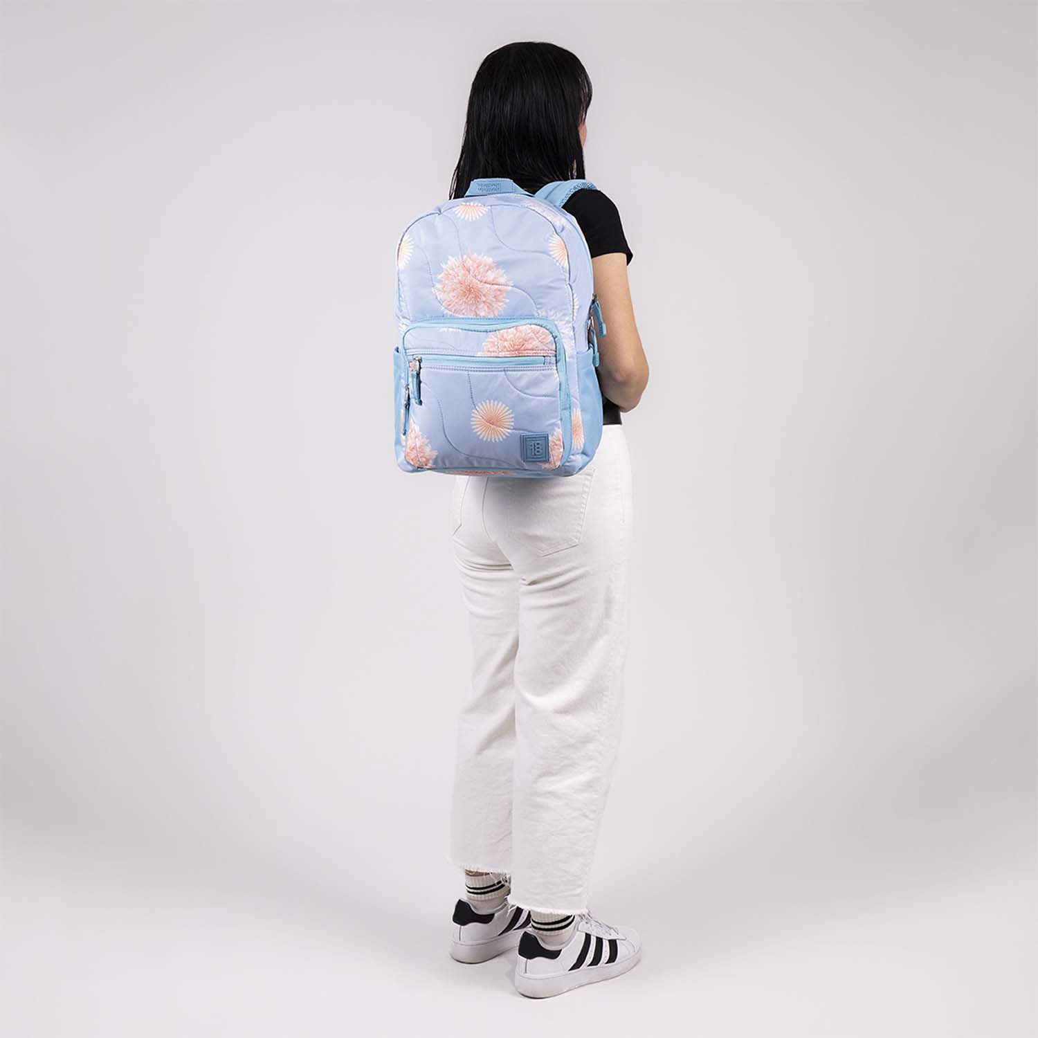 Mochila escolar juvenil 1818 by Chenson azul con amplio compartimento - vista 2