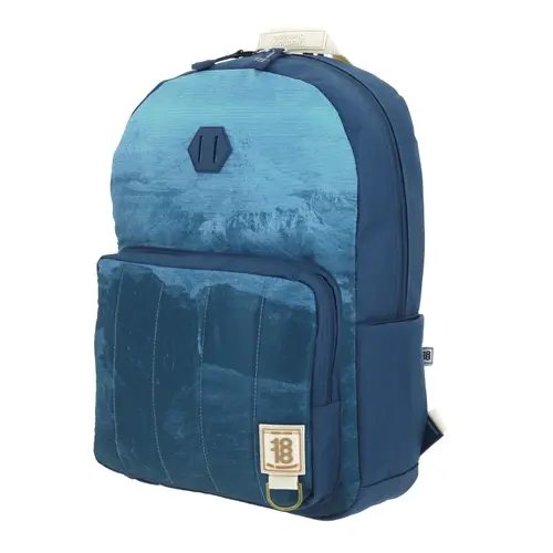Mochila escolar juvenil 1818 by Chenson color azul con compartimentos amplios - vista 2