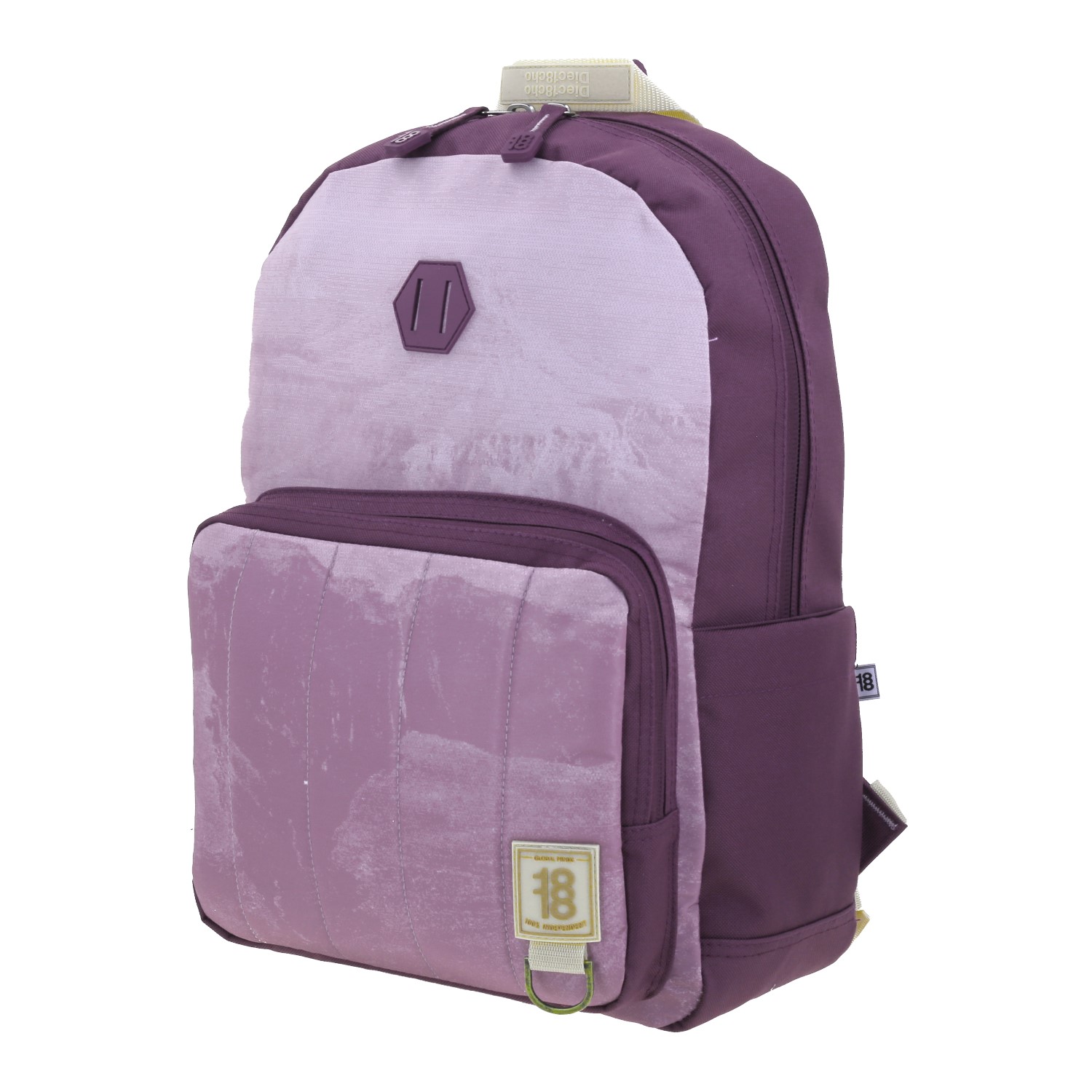 Mochila escolar juvenil 1818 by Chenson rosa con amplia funcionalidad 2
