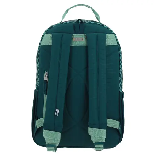 Mochila escolar juvenil 1818 by Chenson verde con amplia funcionalidad 4