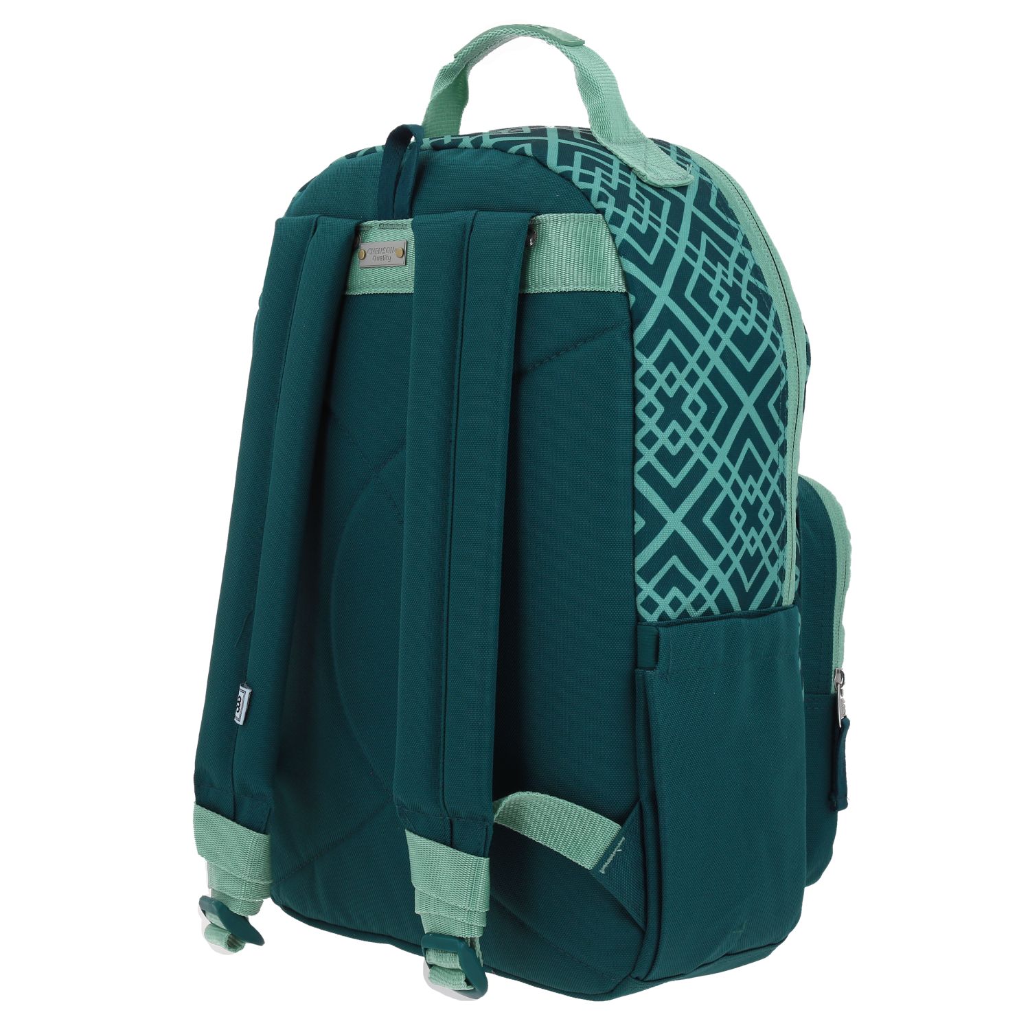 Mochila escolar juvenil 1818 by Chenson verde con amplia funcionalidad 5