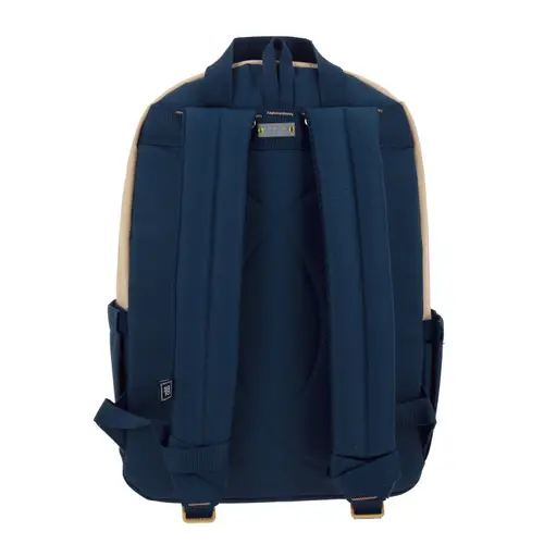 Mochila juvenil 1818 by Chenson beige con compartimento para laptop - vista 2