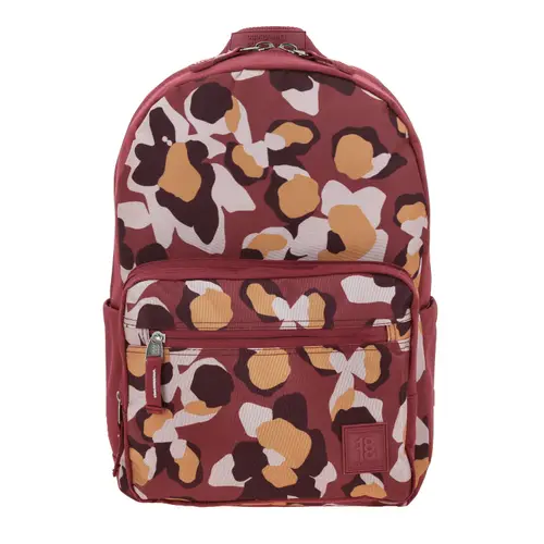Mochila escolar magenta 1818 by Chenson para jóvenes con porta laptop
