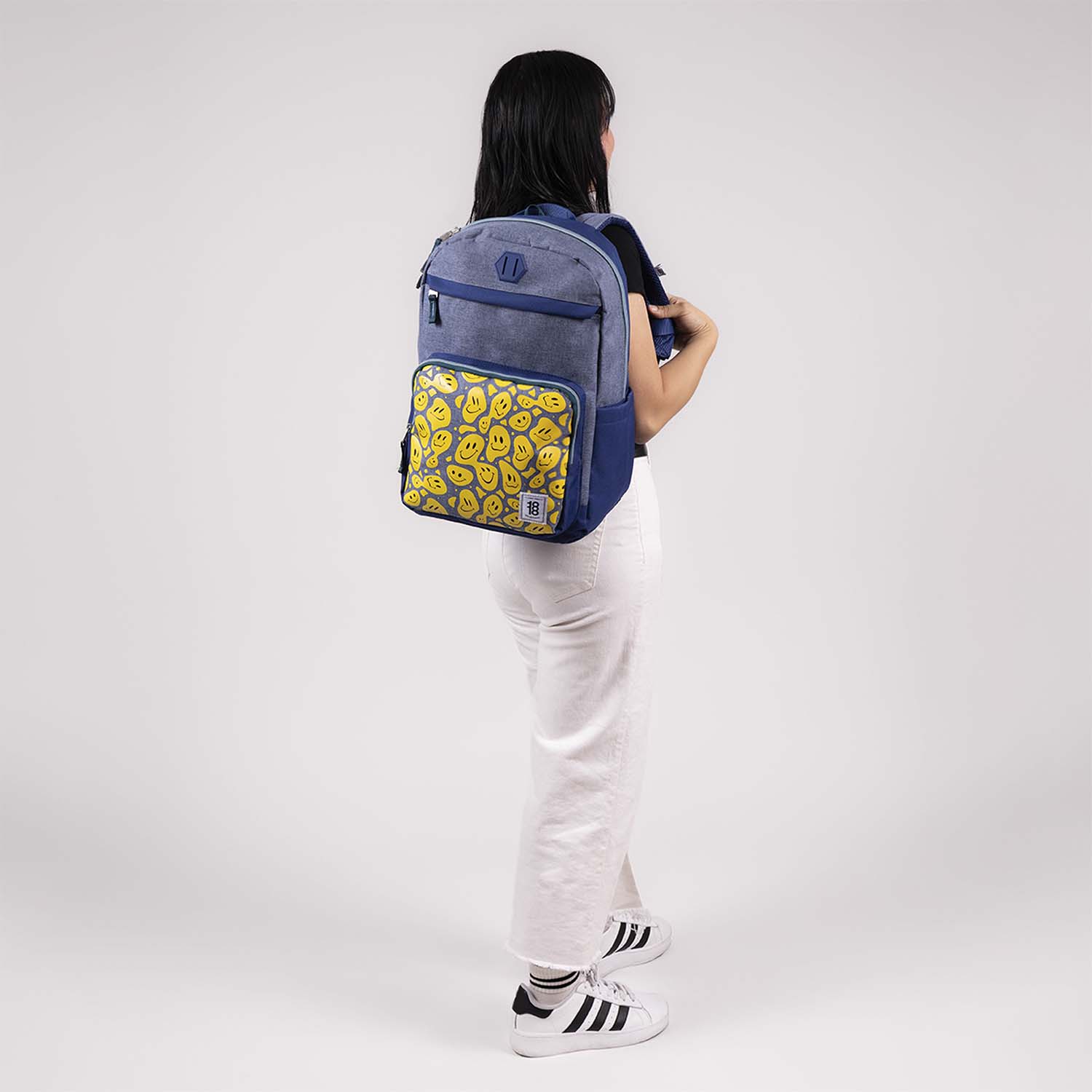 Mochila Escolar 1818 by Chenson Azul con Porta Laptop 15" - vista 2