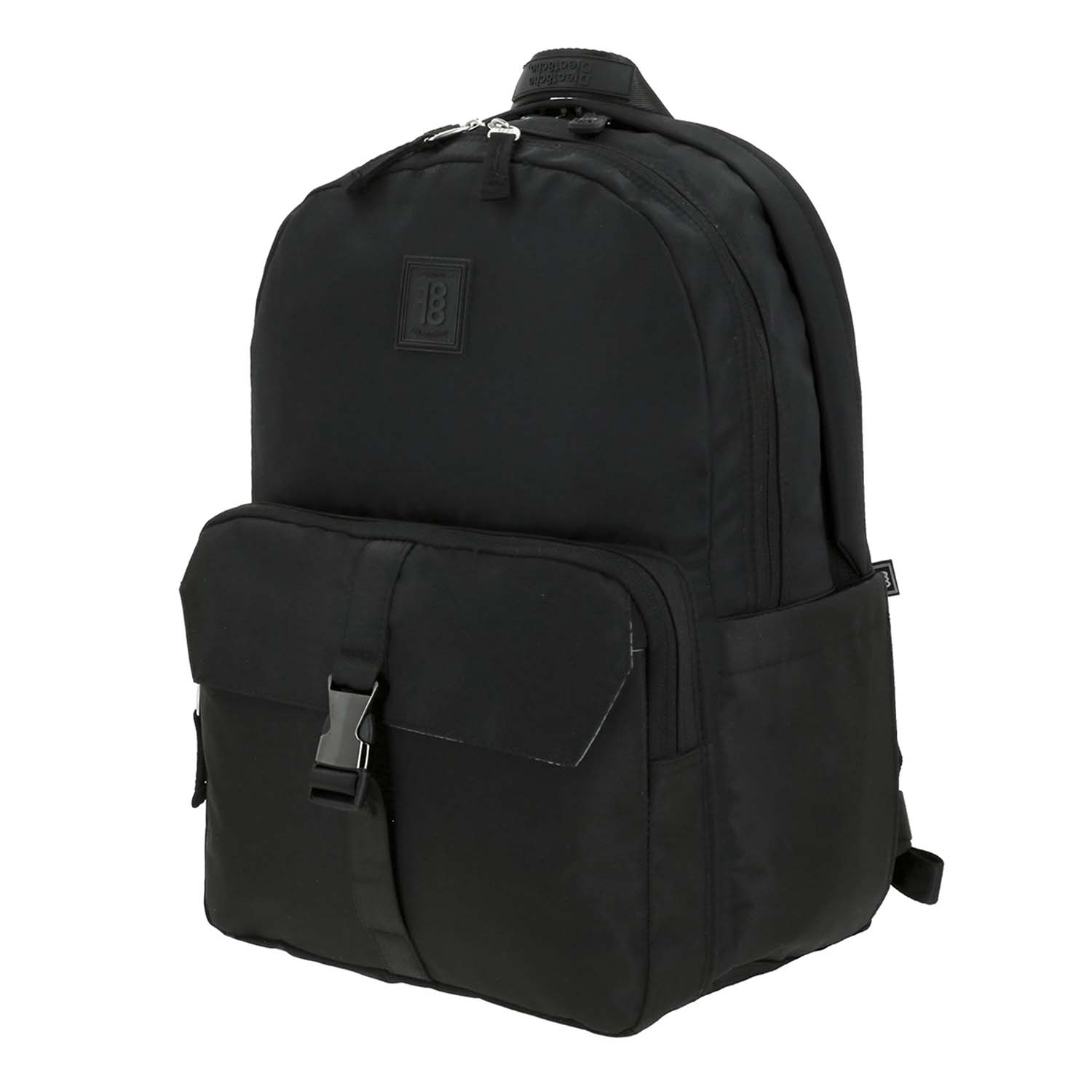 Mochila escolar juvenil 1818 by Chenson negra con amplio compartimento 2