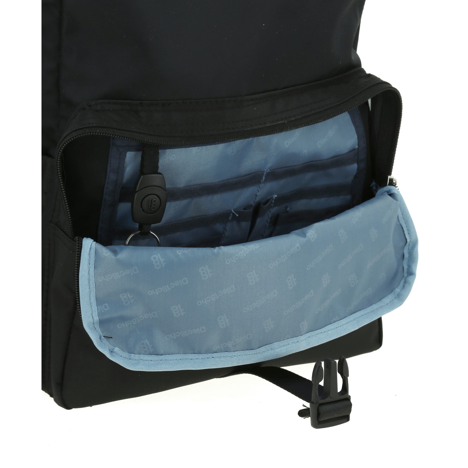 Mochila escolar juvenil 1818 by Chenson negra con amplio compartimento - vista 2