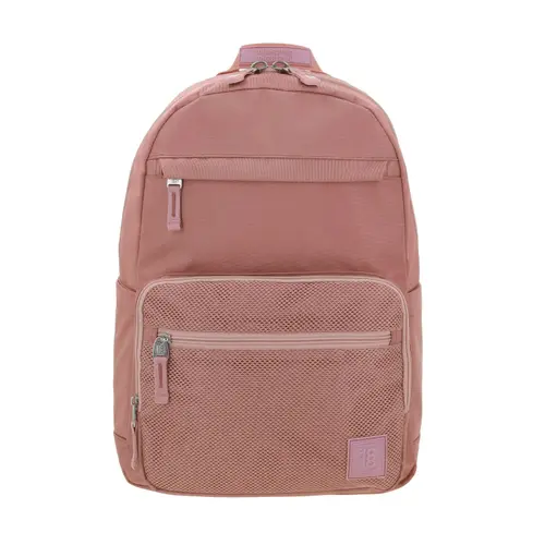 Mochila juvenil 1818 by Chenson café/oro rosa con amplio espacio y estilo 1