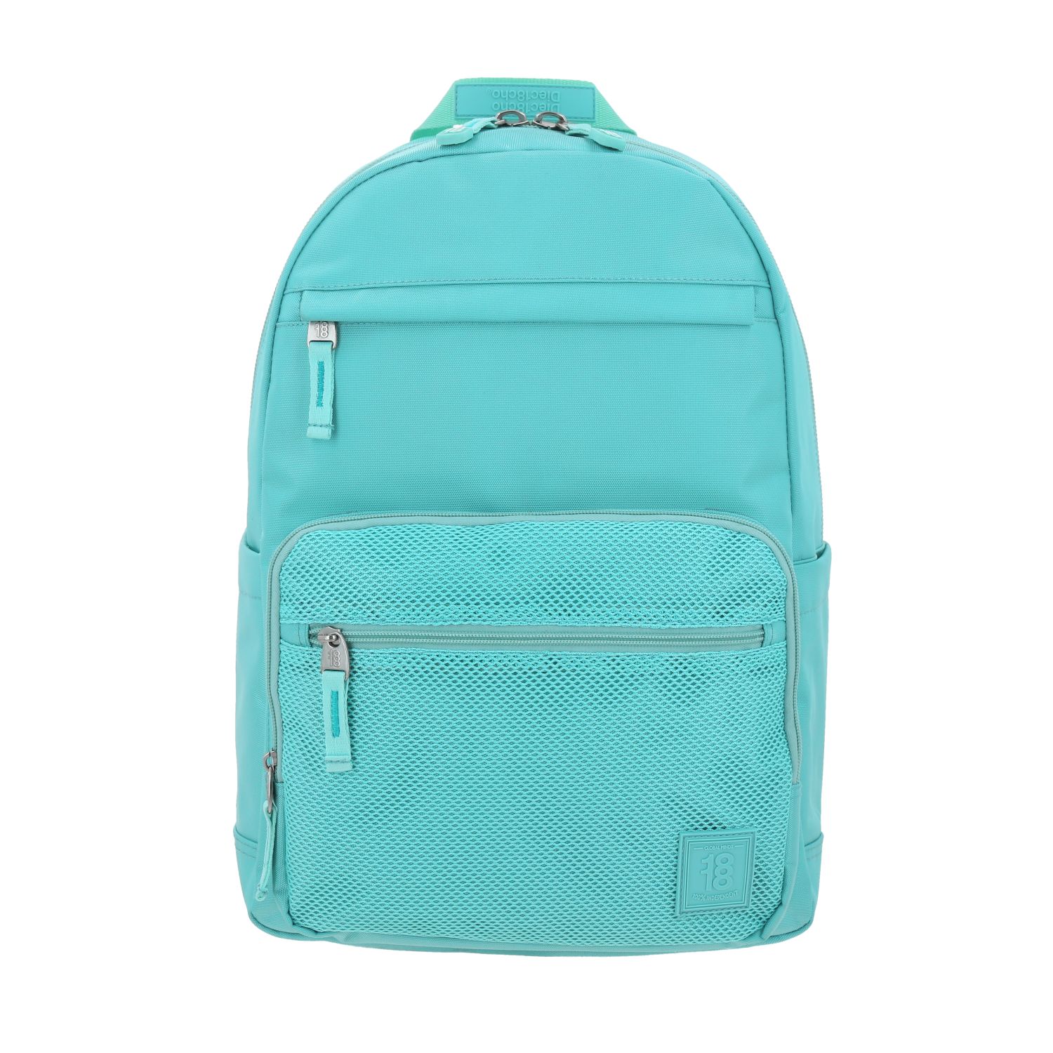 Mochila escolar juvenil 1818 by Chenson turquesa con amplio compartimento