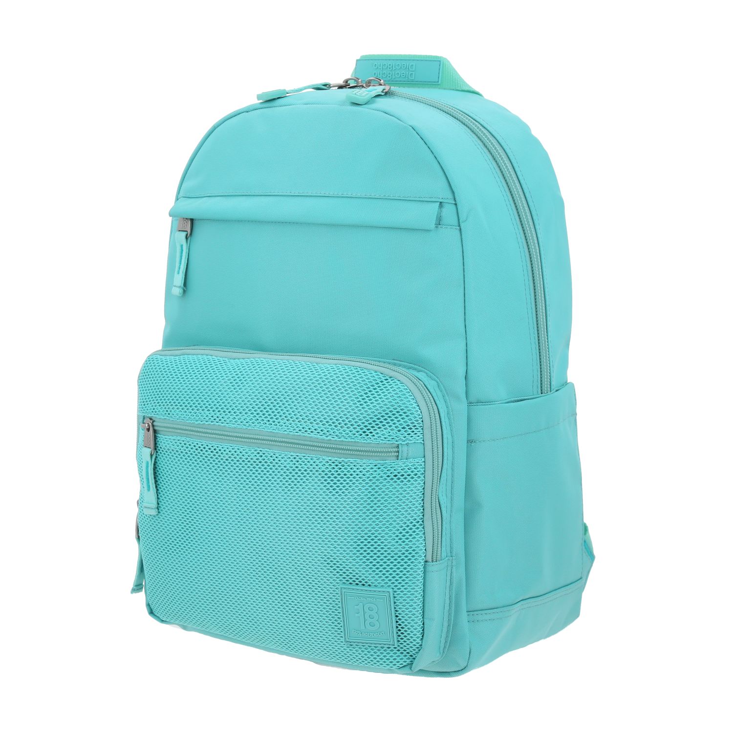 Mochila escolar juvenil 1818 by Chenson turquesa con amplio compartimento 2