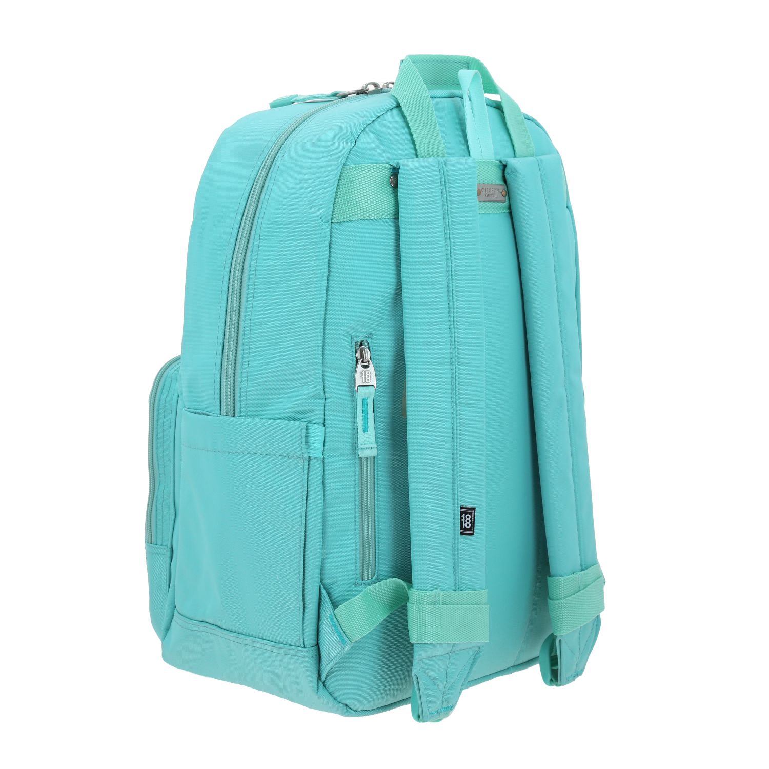 Mochila escolar juvenil 1818 by Chenson turquesa con amplio compartimento 3