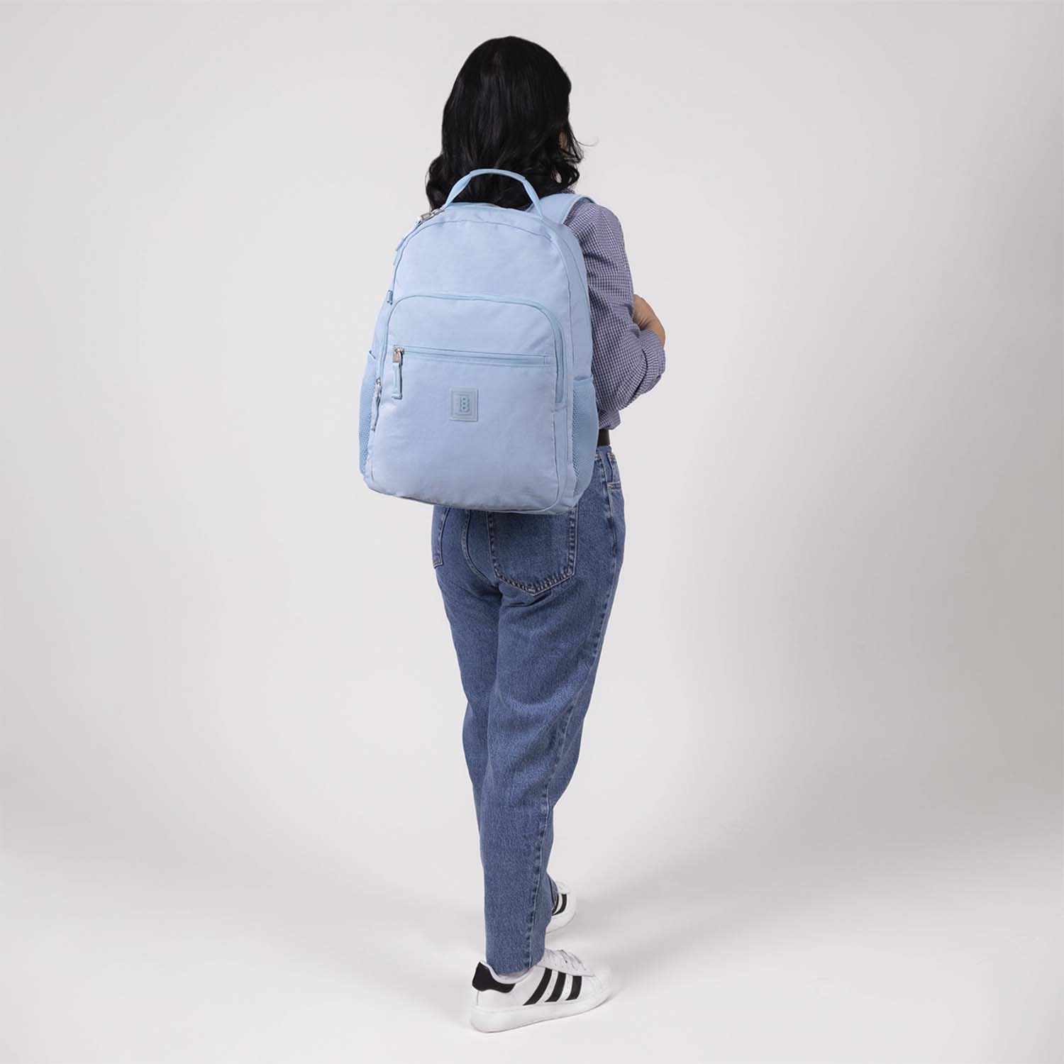 Mochila escolar juvenil 1818 by Chenson azul con amplio compartimento - vista 2