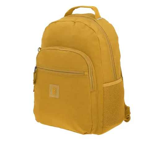 Mochila juvenil 1818 by Chenson amarilla con amplios compartimentos 2