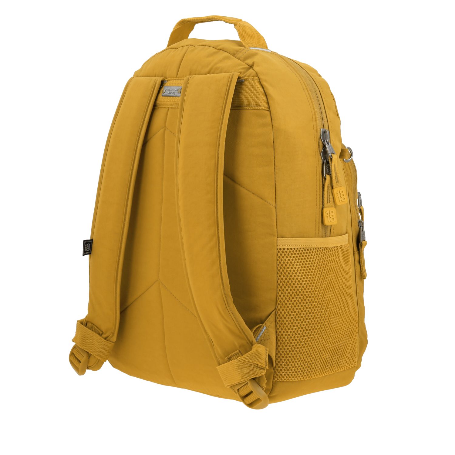 Mochila juvenil 1818 by Chenson amarilla con amplios compartimentos 5