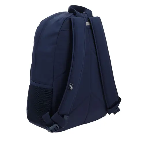 Mochila escolar juvenil 1818 by Chenson azul marino con múltiples compartimentos 3