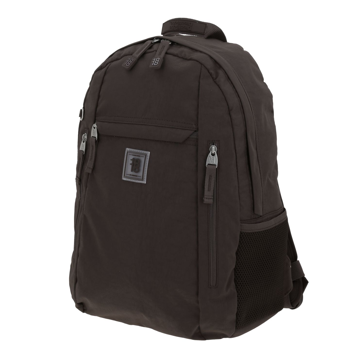 Mochila escolar juvenil 1818 by Chenson color café con amplios compartimentos 2