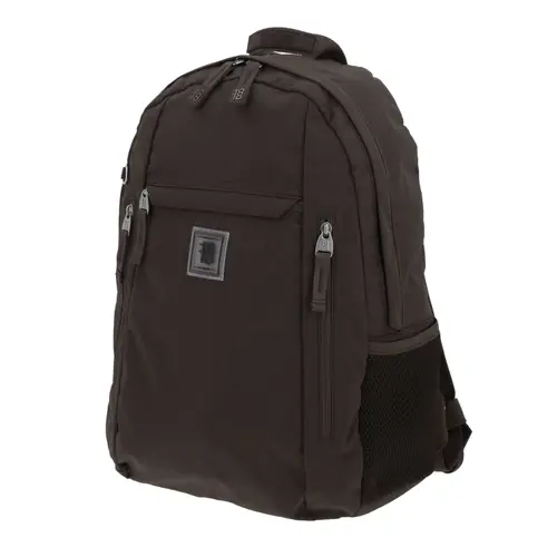 Mochila escolar juvenil 1818 by Chenson color café con amplios compartimentos - vista 2