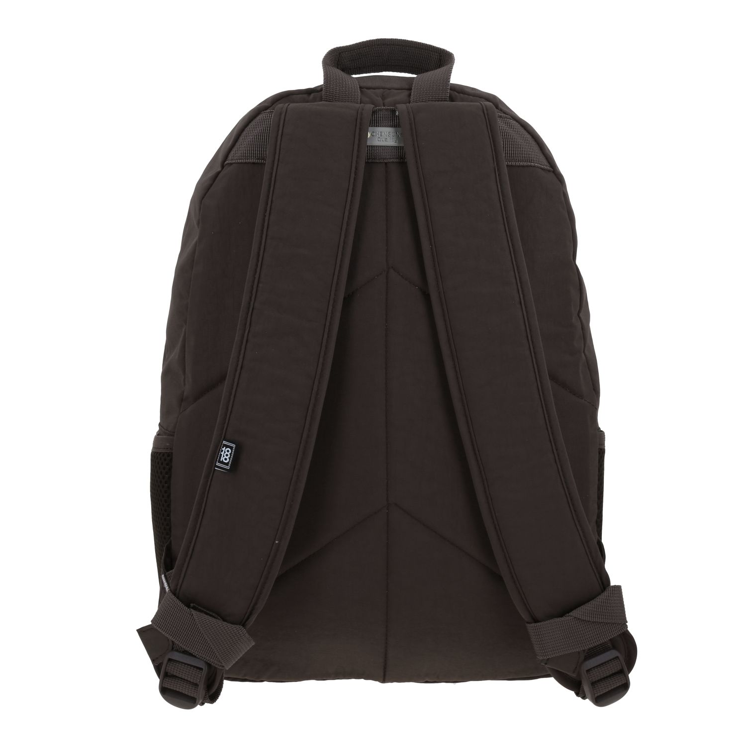 Mochila escolar juvenil 1818 by Chenson color café con amplios compartimentos 4