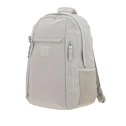 Mochila escolar juvenil 1818 by Chenson Beige con múltiples compartimentos - vista 2