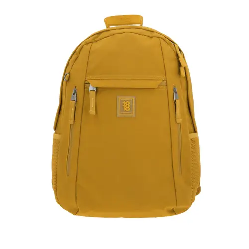 Mochila escolar juvenil 1818 by Chenson color amarillo - Estilo y funcionalidad