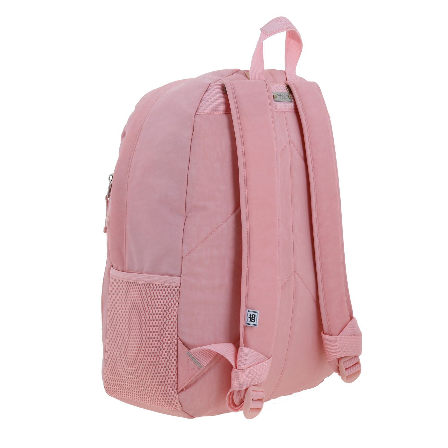 Mochila escolar juvenil 1818 by Chenson rosa con amplios compartimentos 3