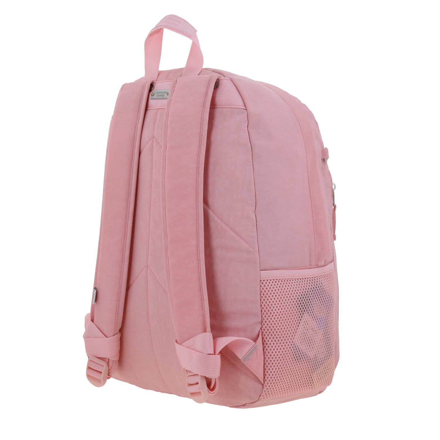 Mochila escolar juvenil 1818 by Chenson rosa con amplios compartimentos 5