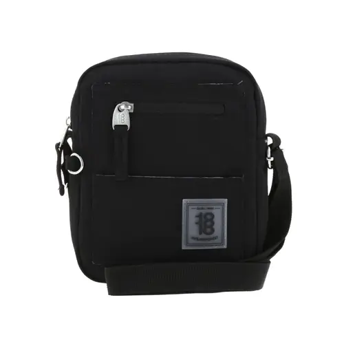 Bolsa de Lado 1818 by Chenson Negro con Múltiples Bolsillos