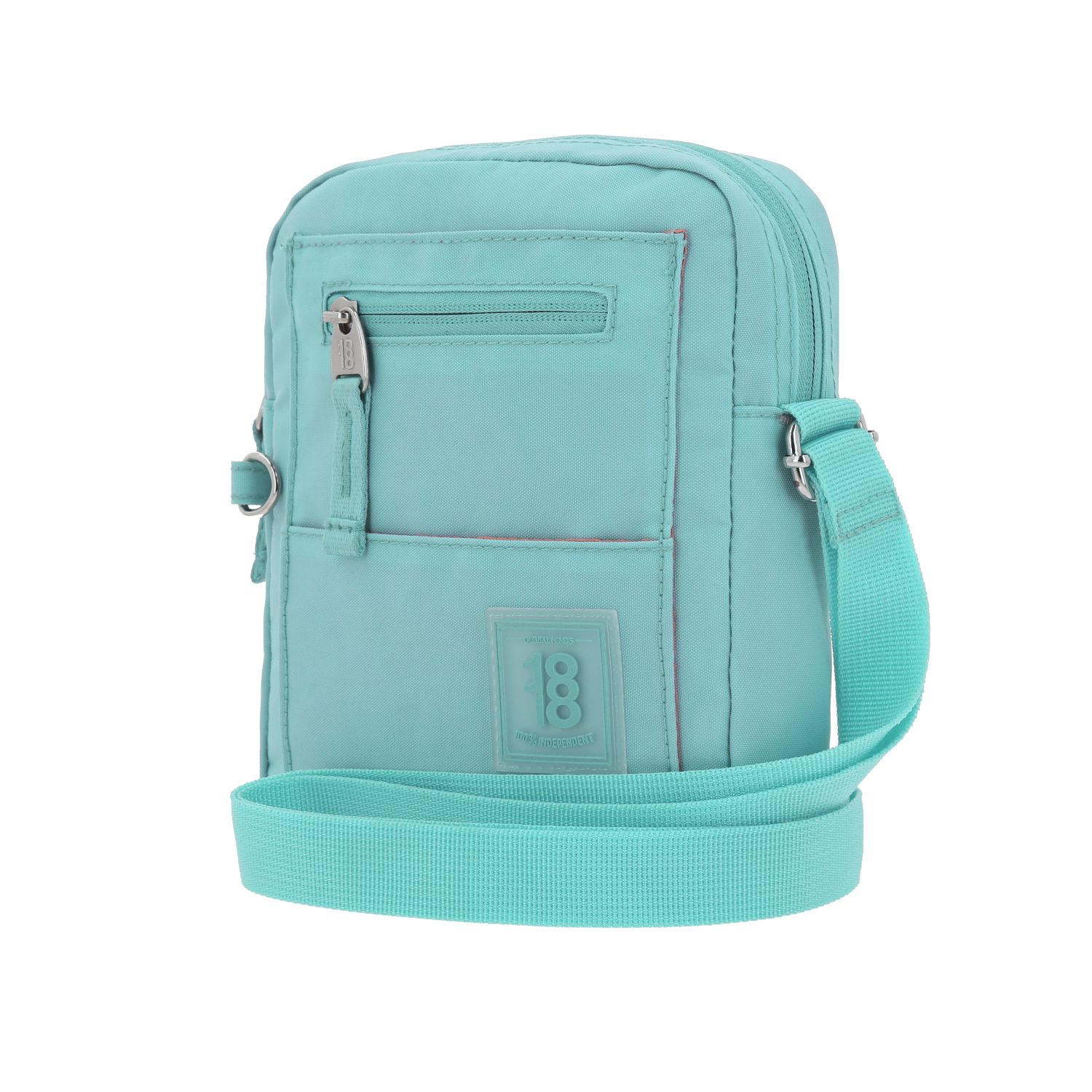 Bolsa de Lado 1818 by Chenson Turquesa Juvenil con Múltiples Bolsillos 2