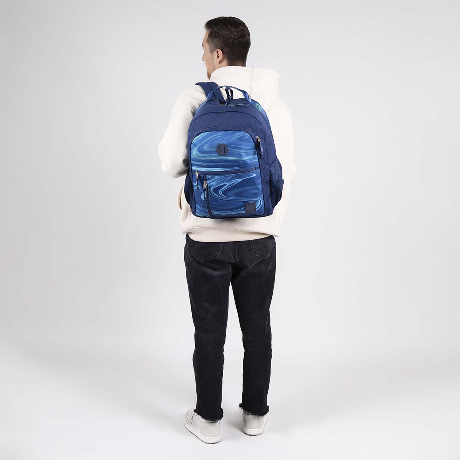 Mochila juvenil 1818 by Chenson azul con amplio compartimento - vista 2
