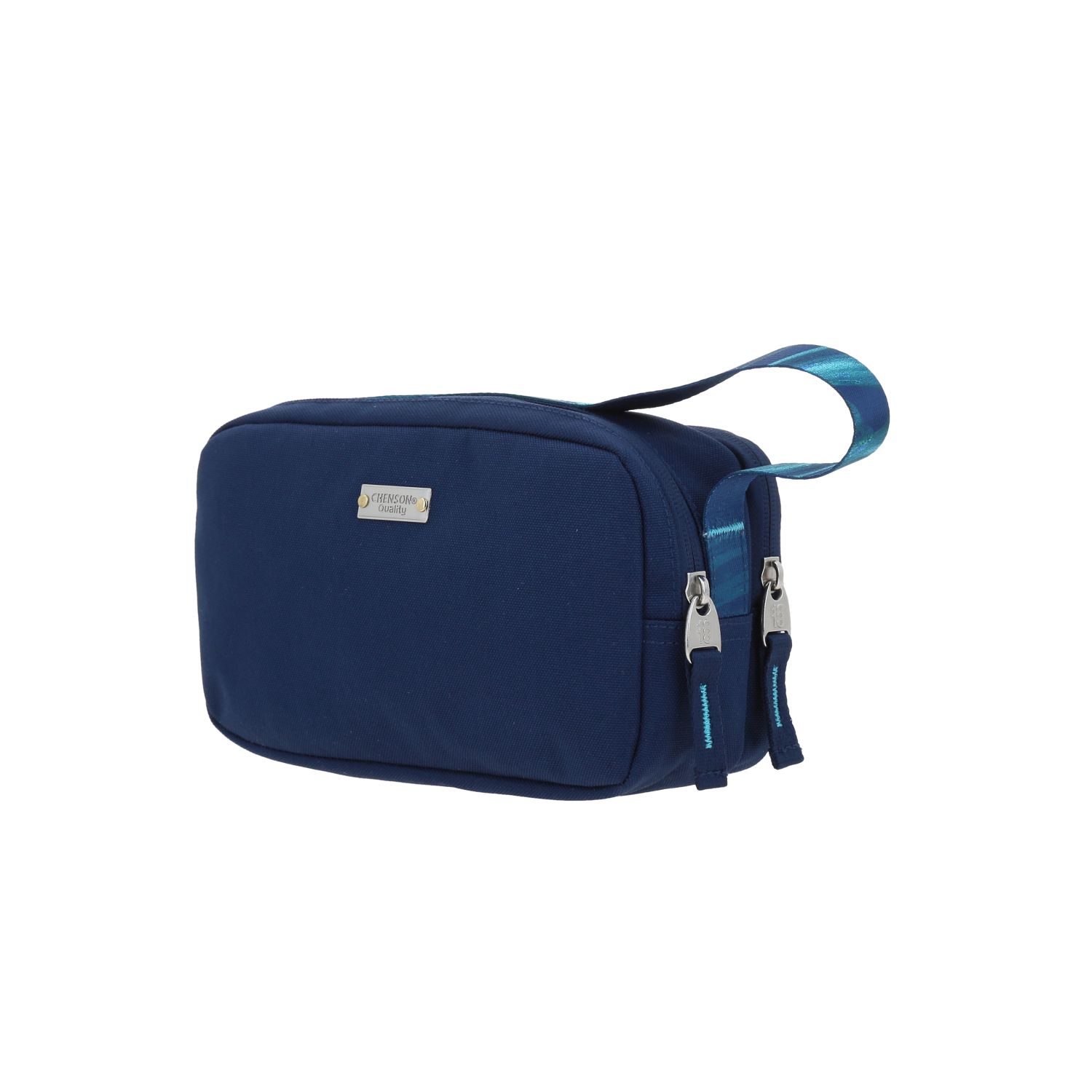 Lapicera escolar azul 1818 by Chenson con doble bolsillo y asa de mano 5