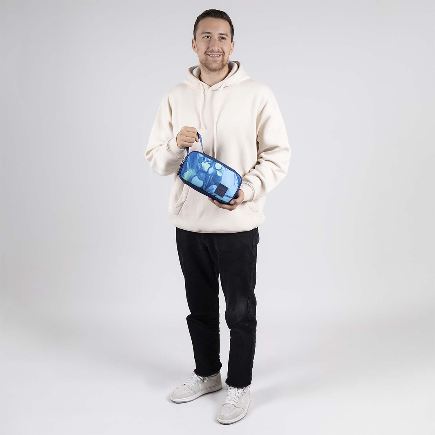 Lapicera escolar azul 1818 by Chenson con doble bolsillo y asa de mano - vista 2