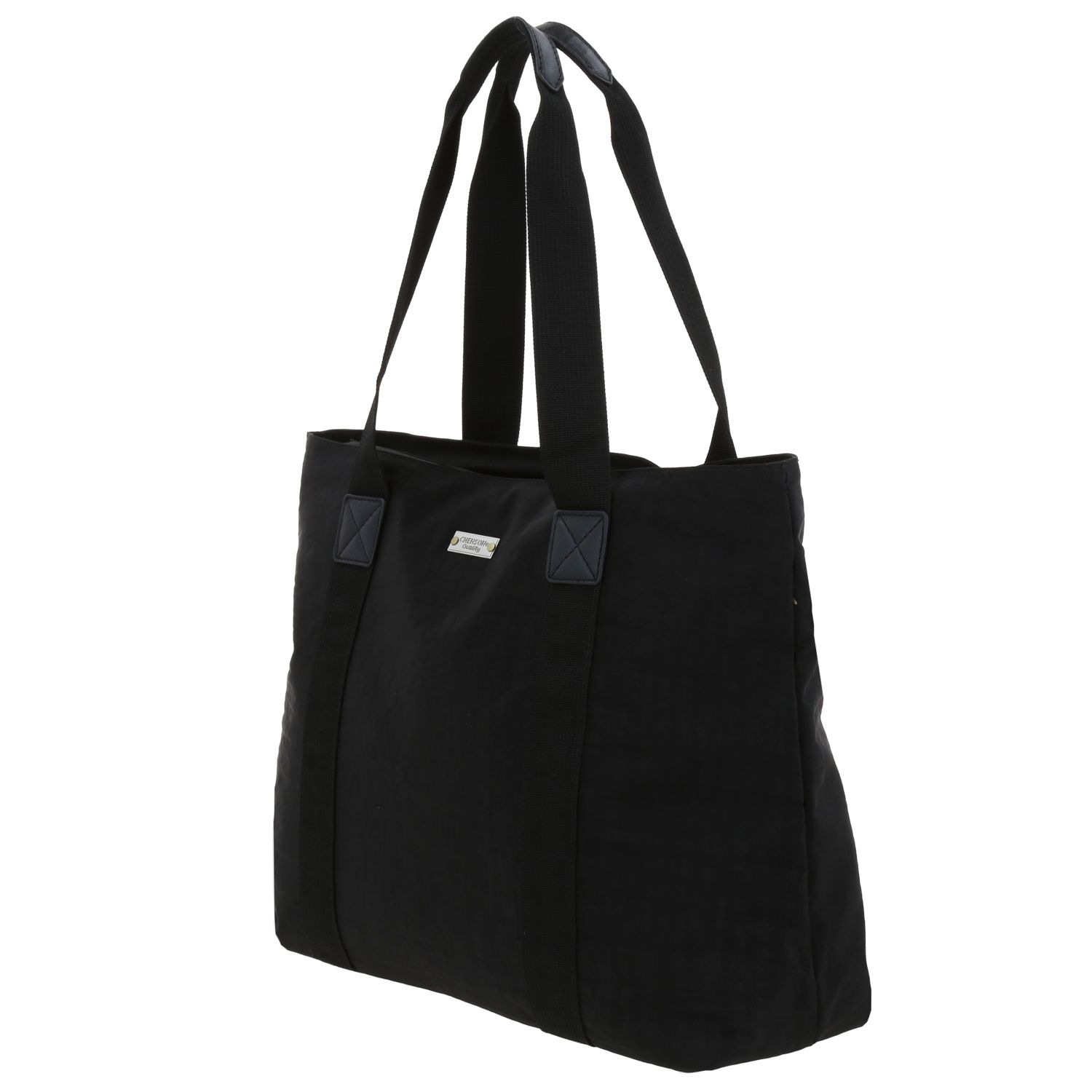 Bolsa grande para dama 1818 by Chenson color negro con amplio espacio 5