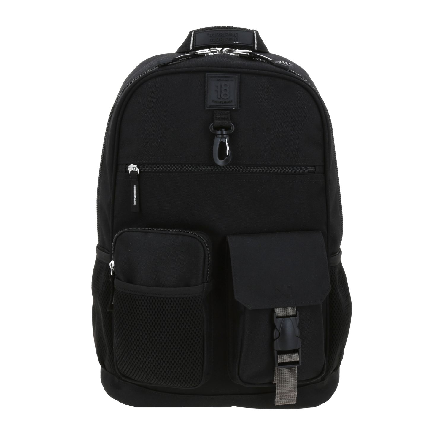 Mochila escolar juvenil 1818 by Chenson negra con amplio compartimento