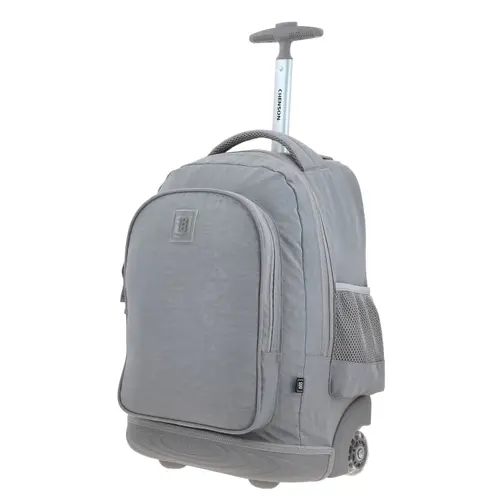 Kit Escolar 1818 by Chenson (Mochila con Ruedas + Lonchera + Lapicera) Gris Juvenil 3