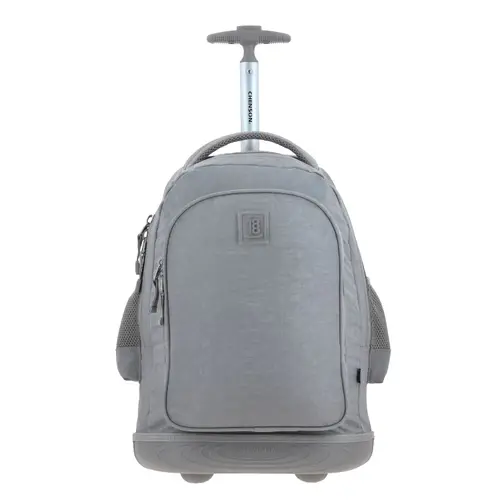 Mochila con Ruedas 1818 by Chenson Gris para Jóvenes - Funcional y Estilosa 1