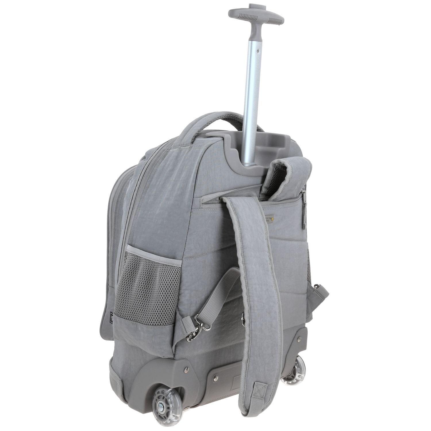 Mochila con Ruedas 1818 by Chenson Gris para Jóvenes - Funcional y Estilosa 3