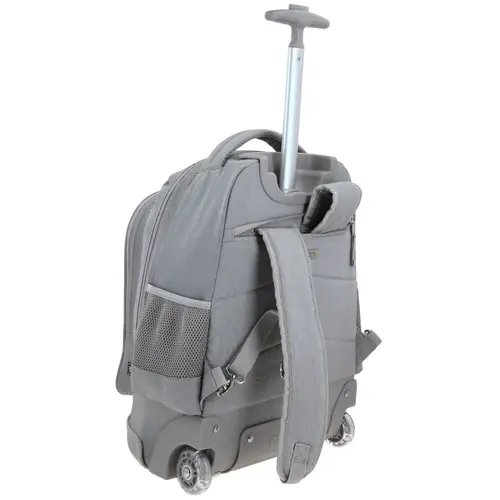 Mochila con Ruedas 1818 by Chenson Gris para Jóvenes - Funcional y Estilosa 3