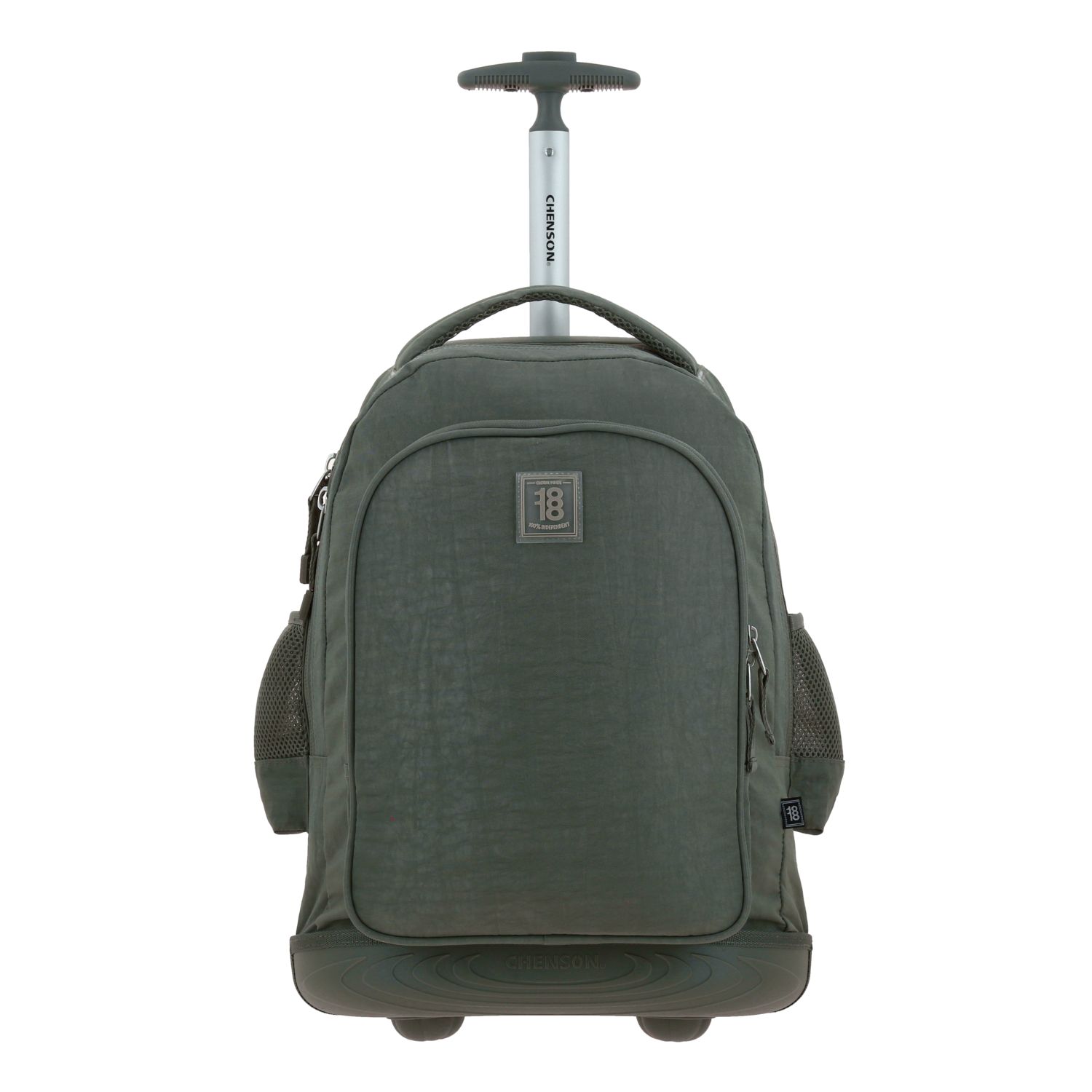Mochila con Ruedas 1818 by Chenson Verde Seco con Llantes LED