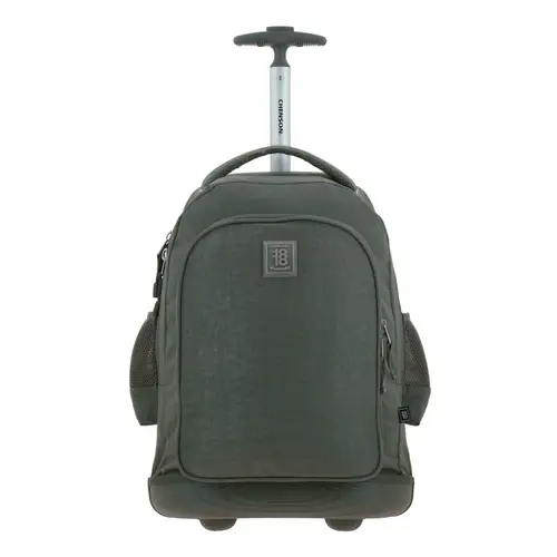 Mochila con Ruedas 1818 by Chenson Verde Seco con Llantes LED 1