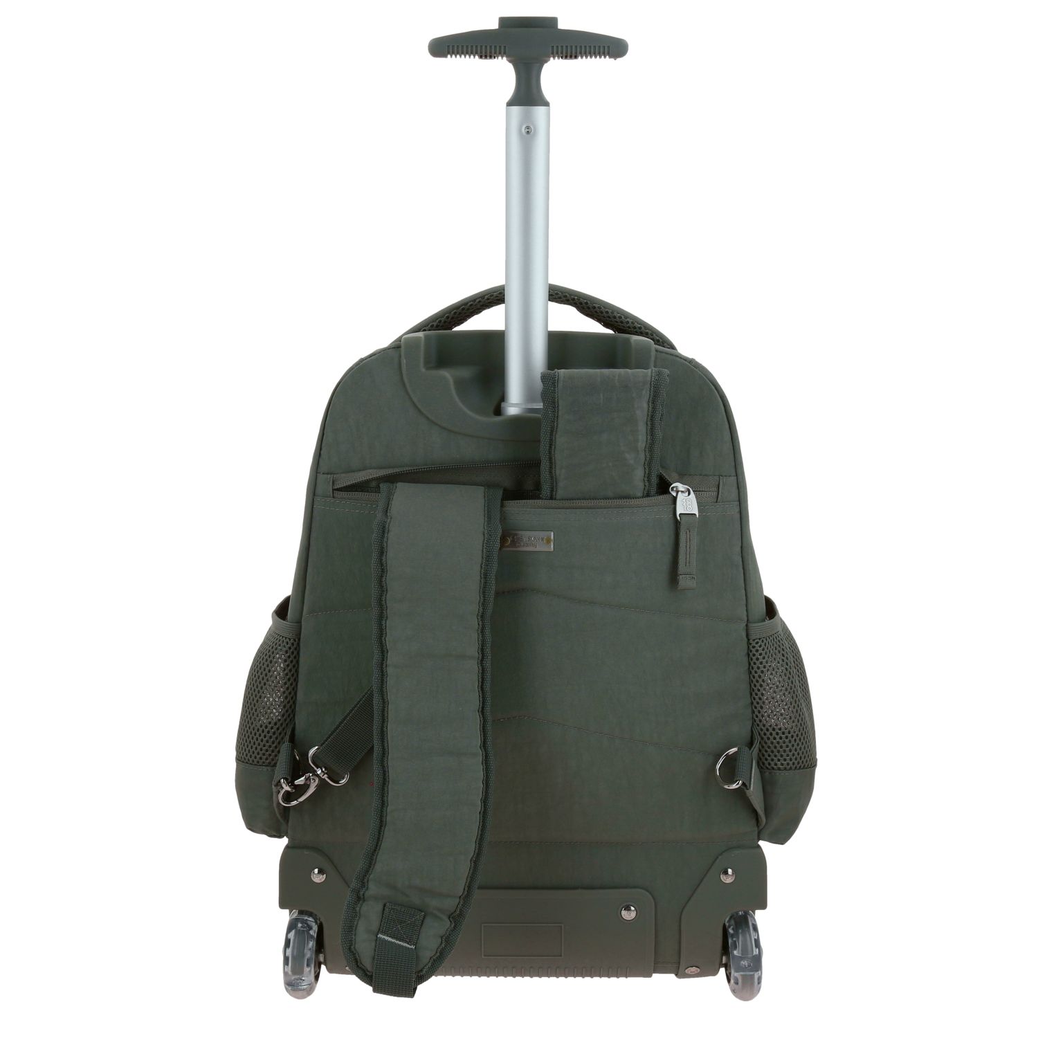 Mochila con Ruedas 1818 by Chenson Verde Seco con Llantes LED 4