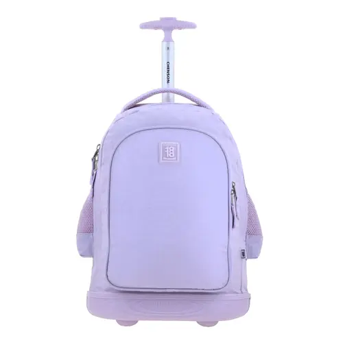 Mochila con Ruedas 1818 by Chenson Violeta para Juventud - Estilo y Funcionalidad